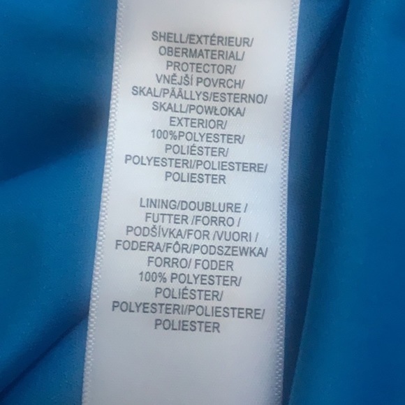 Adrianna Papell Twist Front Crepe Dress Electric Blue Size 14 NWT - Picture 10 of 13